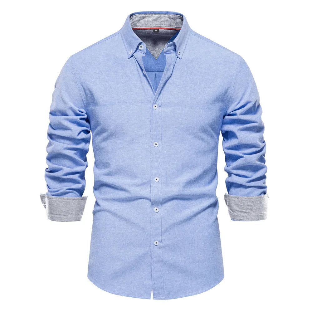 2023 New Autumn Oxford Shirt, Men Designer Clothes