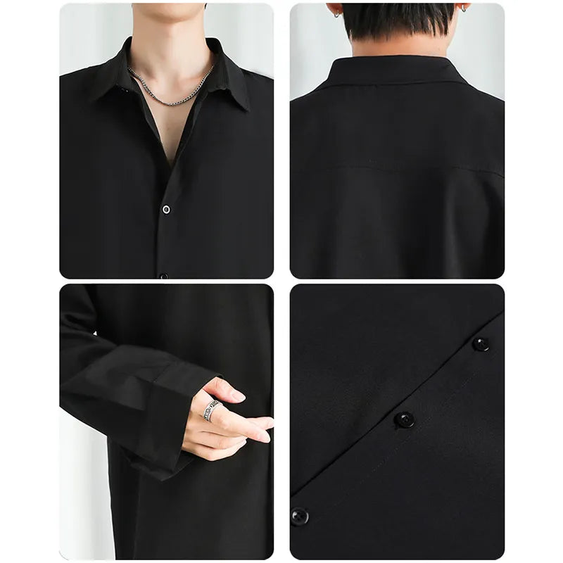 Solid Shirt Long sleeved Shirt