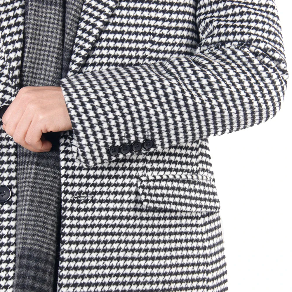 Large Houndstooth Tailored Bertu