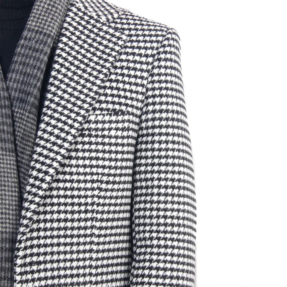 Large Houndstooth Tailored Bertu